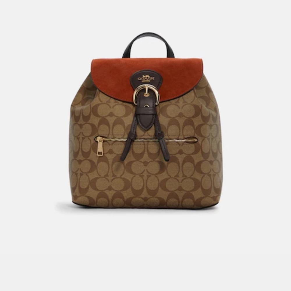 Coach Kleo Backpack In Signature Canvas Gem
